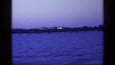 Florida USA (1968): Panoramic A Harbor And Then A Man Wearing Swim Trunks