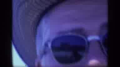 Florida USA (1968): Zoom In Shot Of A Man Smiling While Wearing Sunglasses And A