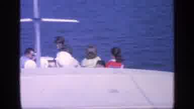 Florida USA (1968): Woman On A Boat Before Cutting To People Sat On The Front Of