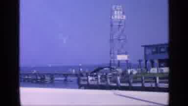 Florida USA (1968): Long Pier On The Beach On A Beautiful And Sunny Day