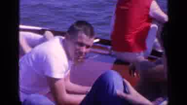 Florida USA (1968): Men And Women Smiling And Laughing On A Boat During The Day