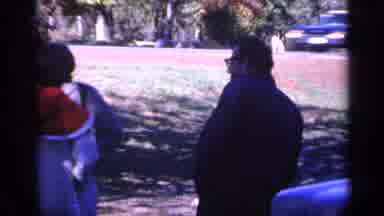 Florida USA (1968): People Laughing And Talking With Each Other On A Park