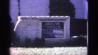 Florida USA (1968): A Filming Of A Church From Outside A House Next To It