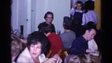 Florida USA (1968): Camera Pans Over Large Gathering Of People Sharing A Meal
