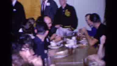 Florida USA (1968): People Eating At Dinner