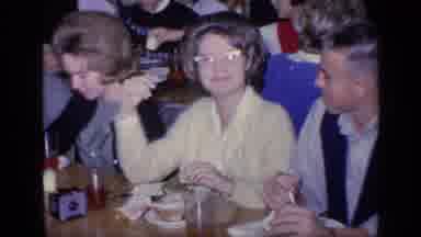 Florida USA (1968): People Having Cafeteria Meals And Eating And Enjoying Their