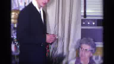 California USA (1969): Home Footage Of A Woman And Possibly Her Grandson