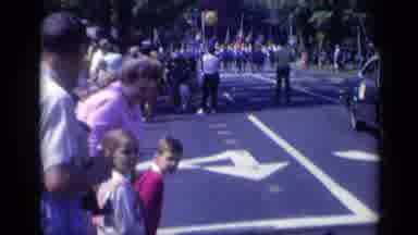 California USA (1969): Presentation Parade In The Avenue For Holiday Of March Of