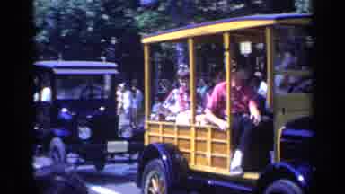 California USA (1969): Road Show Like Drum Car Many People Waiting For This Show