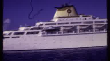 Bahamas (1969): A Big Cruise Ship On The Water Waiting To Set Sail For A Fun Time