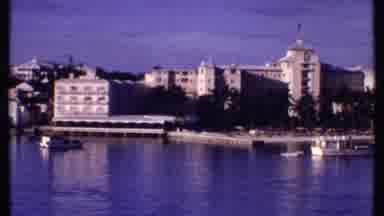 Bahamas (1969): The Ships Sit Peacefully At The Dock On The Clear Blue Water As