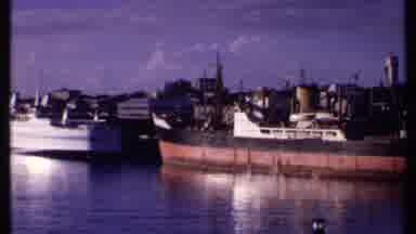 Bahamas (1969): Ships Parked At The Harbor And The White Ship Waiting To Disembark