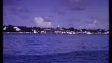 Bahamas (1969): Row Of Houses Along The Ocean From 1st Person Point Of View