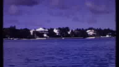 Bahamas (1969): Old Footage From A Lake In Bahamas With White Houses In The