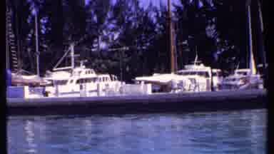 Bahamas (1969): Beautiful Scenery Of Ships And Water Surrounded By Nature In A