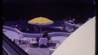 Bahamas (1969): Some People Soak And Some Sit Around Recreational Swimming Area