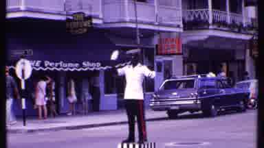 Bahamas (1969): One Traffic Police Moving His Hand Right And Left Side Standing