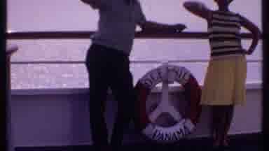 Bahamas (1969): A Couple On An Oceanic Voyage On A Ship At Sea Near Panama