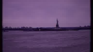 Bahamas (1969): Ocean Being Filmed From Person On Boat With Lady Liberty And New