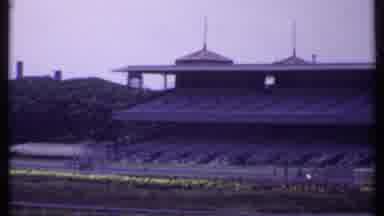 India (1969): Camera Pans The Home Stretch Of An Empty Horse Track Including