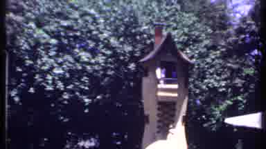 India (1969): Eagles Eye Landmark Lookout With People Overlooking Town Stretching