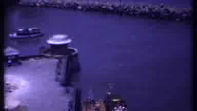 India (1969): Panoramic A Waterway That Includes A Dock And Boats