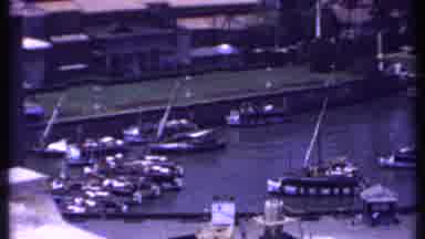 India (1969): Small Boats Docked In Harbor On A Clear Sunny Day