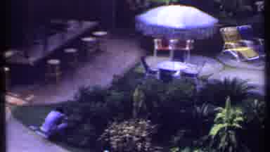 India (1969): Panning Shot Revealing A Relaxing Tropical Getaway With People