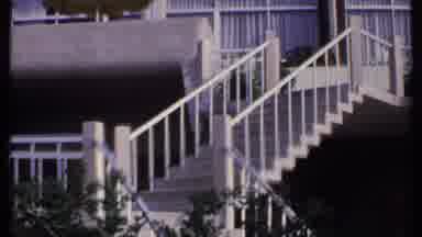 India (1969): Outside Shot Moves From Stairs Leading Up To Second Floor To