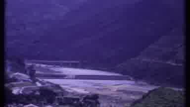 India (1969): A River Flowing Between Two Mountains Showing Trees On Either Side