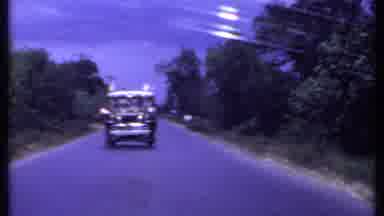 India (1969): Automobile Walking On A Paved Track Overlooking The Mountains