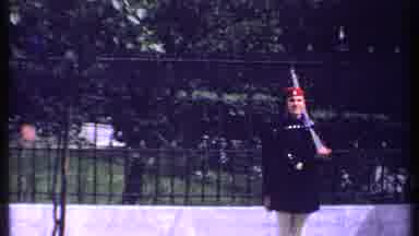 Kenya (1969): Changing Of Guards Wearing Red Hats On A Bright Sunny Day