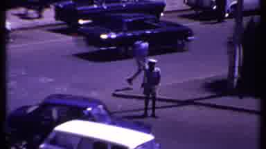 Kenya (1969): Service Member Home On Leave Trying To Cross Congested Road And
