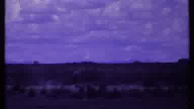 Kenya (1969): Man Stirring Up Dust Out On The Range With Roaming Horse
