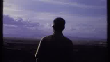 Kenya (1969): Man With Dark Sunglasses Watching Landscape While Smoking Cigarette