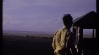Kenya (1969): Man Walking And His Children Enjoying Natural Countryside Landscape