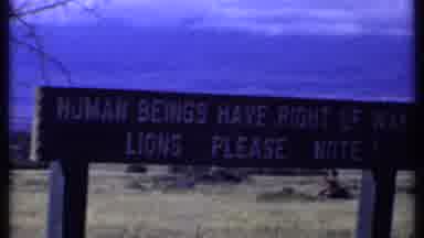 Kenya (1969): Beautiful A Snowy Mountain And Footage Of A Weird Sign