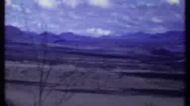 Kenya (1969): A Panoramic The Desert And A Volkswagen Bus