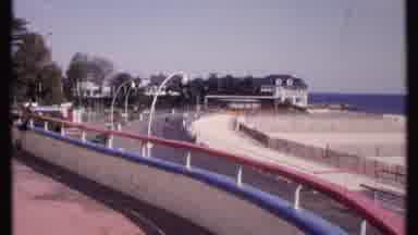 New London Connecticut-1969: A View From The Boardwalk Looking At A House Along The Ocean