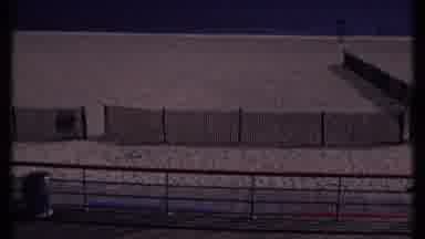 New London Connecticut (1969): Peaceful Quiet Beach With Low Net Fencing