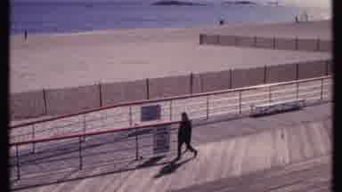 New London Connecticut (1969): Old Film Camera Captures People Walking Along The