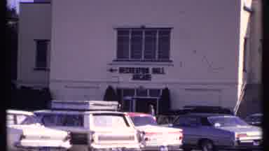 New London Connecticut (1969): Parking Lot With Cars Outside A Building Signage