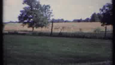 California USA (1971): Family Of Four On Their Farm On A Windy Day