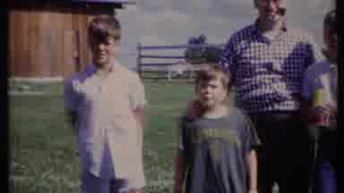 California USA (1971): Family Posing Waiting For Picture Then Big Forest In The