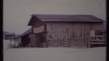 California USA (1971): Group Of Peoples Standing Outside
