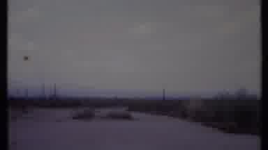 California USA (1971): Observing A Very Vast And Empty Desert-Like Grassland With