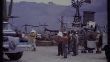 California USA (1971): A Western Show Is Being Filmed As A Man On A Horse Rides Up