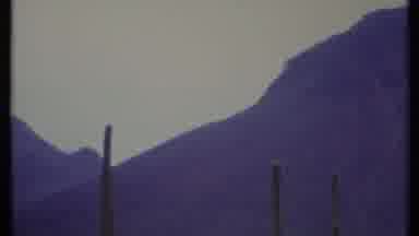 California USA (1971): Desert Scenery With A Mountain In The Background