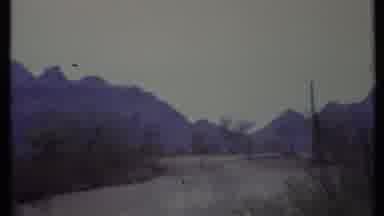 California USA (1971): River Mountains And Green Trees On A Clear Day