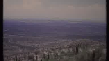 California USA (1971): A Desert Landscape With Cactus In The Foreground Fading To